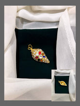 Jadau Shanku Pendant - KP00116